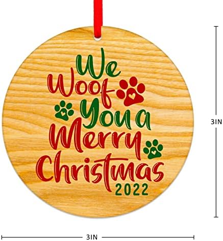 Waahome Смешно куче Божиќни украси 3 Ние ве ослабуваме Среќни Божиќни украси 2022, ПАВ ПЕНТ ПЕТ