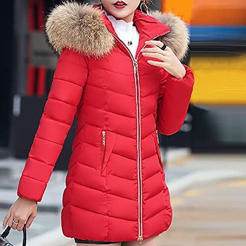 Foviguo женски палта и јакни, работа со долг ракав Туника, женски трендовски зимски отворен фронт, цврста боја Туника топла v