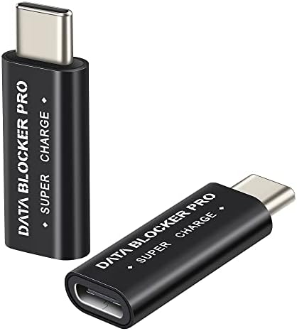 USB-C До C Блокатор На Податоци-Заштитете Од Дигање Сок, USB C До USB C Адаптер-Поддржете Брзо Полнење, USB Блокатор На Податоци Бранител За Мобилни