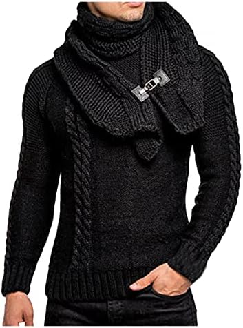 XXBR плетени џемпери за мажи, есенски зимски кукавички врат пулвер копче за рогови на рогови на картониган, обичен топол скокач