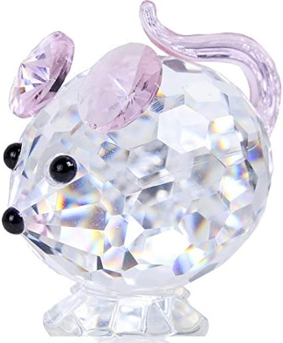 Hdcrystalgifts фигурини на кристал глушец со колекционерско-стакло животни фигура дома