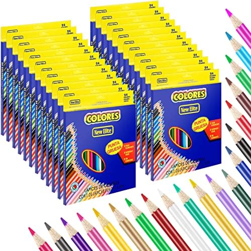 576 брои обоени моливи Масовно, 24 разновидни бои, моливи во боја меки јадро за боење моливи за деца студенти наставници во училница