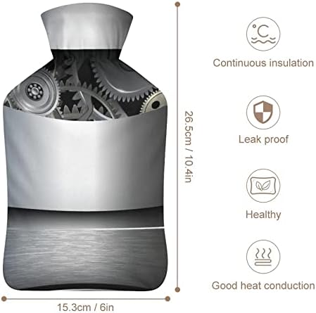 Технолошки запчаници роботска иднина имагинација шише со топла вода со мека покривка торба за топла вода за рачни нозе на вратот на вратот потопло