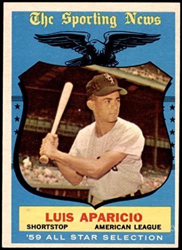 1959 Топпс 560 Ол-стар Луис Апарисио Чикаго Вајт Сокс екс/МТ Вајт Сокс