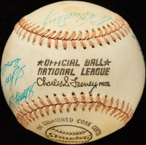Satchel Paige 1970 -, Hall of Fame Induction Multi потпишан бејзбол JSA COA - автограмирани бејзбол