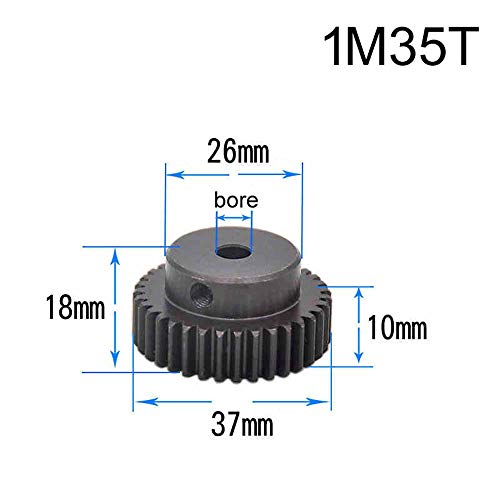 1 Мо 35Т Челик Пинион Опрема 1м35т Мотор Поттикне Опрема Создаден 8мм Надворешниот Дијаметар 37мм