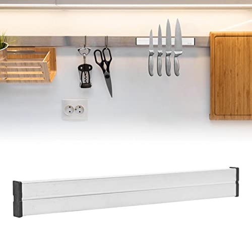 Магнетна лента за алатки, професионален држач за магнетна алатка за тешки магнетна алатка за заштеда на простор 2 еднострани за кујна за складирање