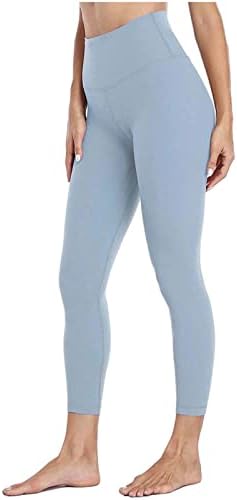 Shengxiny capri хеланки за жени со голема половината цврста боја тесна фитнес јога панталони голи скриени долги панталони