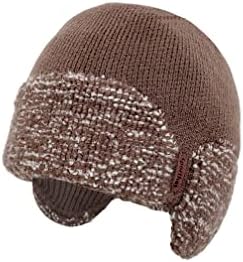 Anlaey beanie hat зимски капи со уво плетено плетено руно череп капа за затоплувачи на ушите за затоплувачи на главата за мажи жени
