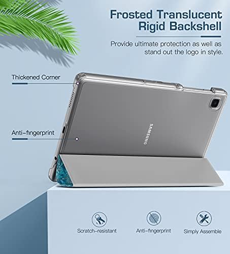 Случај на Тимово за Samsung Galaxy Tab A7 lite 8.7 2021, тенок лесен проверзен ладен тврд грб заштитен заштитен обвивка за Galaxy Tab A7 Lite