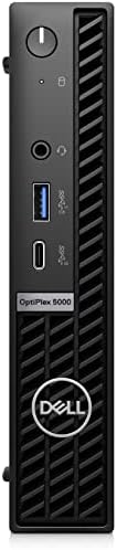 Dell OptiPlex 5000 Десктоп Компјутер Микро КОМПЈУТЕР-Intel Core i5 12th Gen i5-12500T 2 GHz 16 GB RAM DDR4-256GB M. 2 PCIe Ssd WiFi 6E AX211 Победа 11 PRO Црна