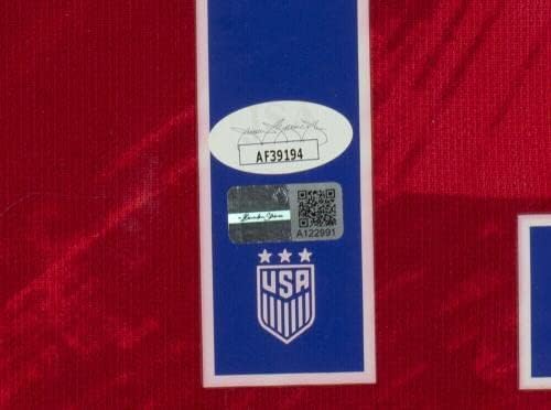 Алекс Морган потпиша врамен црвен САД Најк големина Фудбал Jerseyерси ЈСА - Автограмски фудбалски дресови