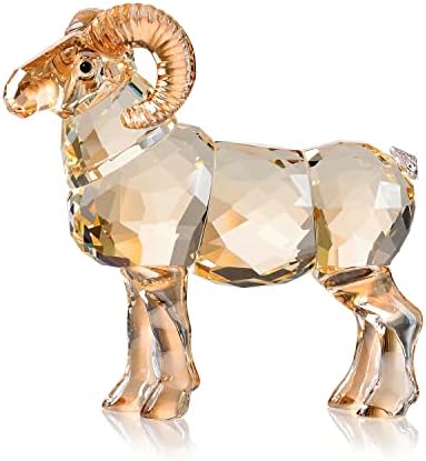 Реална животинска кристална коза уметност фигура колекција табела врвна украс статуа дома