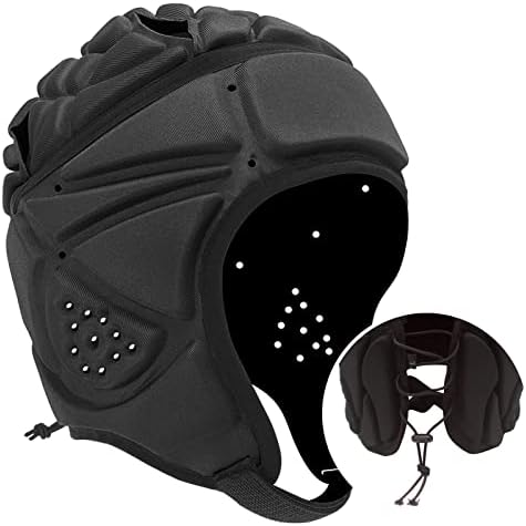 Vayeah мека школка фудбалска кацига за шлем 7V7 рагби шлем пена памук заштитна мека подесена глава аутизам кацига знаме фудбалски шлемови млади возрасни