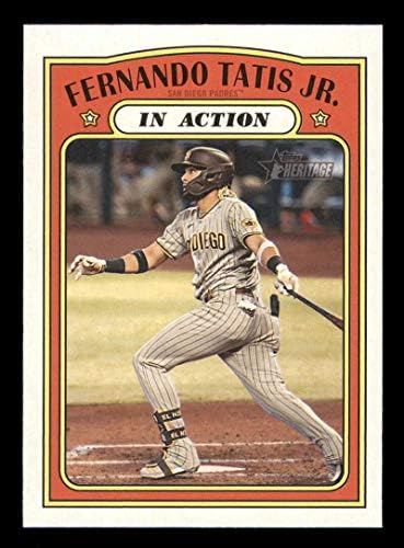2021 Топс Наследство #138 Фернандо Татис Џуниор Во Акција Сан Диего Падрес МЛБ Бејзбол Трговска Картичка