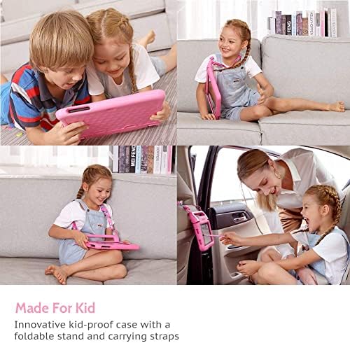 Dragon Touch KidzPad Y88X 10 Детски Таблети, 32gb, 10 инчен HD Андроид Таблет, Поголем Екран Таблет За Деца, Родителска Контрола Kidoz Претходно Инсталиран Со Куќиште Отпорно На Удари,