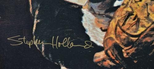 Sandy Koufax Hand потпишано автограмирано 29 x36 Canvas Stephen Holland Dodgers x/170 - Автограмирана MLB Art