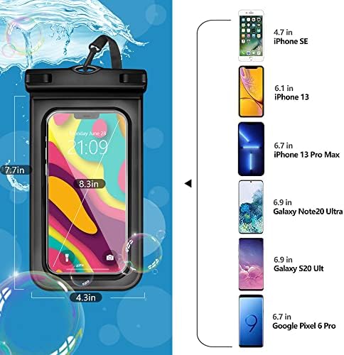 6 парчиња Водоотпорна Телефонска Торбичка Универзален Телефон Водоотпорен Случај Компатибилен за iPhone 11 13 12 Max PRO XS Samsung galaxy