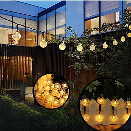 SJYDQ 20/50 LED диоди Кристал топка на отворено ламба жица светла самовила Божиќна забава Гарландс градина водоотпорни светла