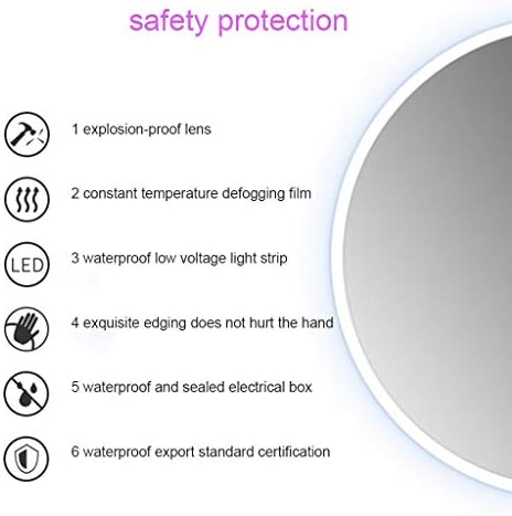 Огледало За Шминка Огледала Монтирани На Ѕид, Модерно Осветлено Огледало За Бања Затемнувачки Екран На Допир Против Магла Едноставно