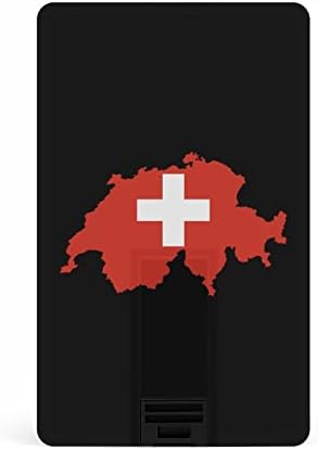 Знаме Мапа На Швајцарија УСБ Меморија Стап Бизнис Флеш-Дискови Картичка Кредитна Картичка Банкарска Картичка Форма