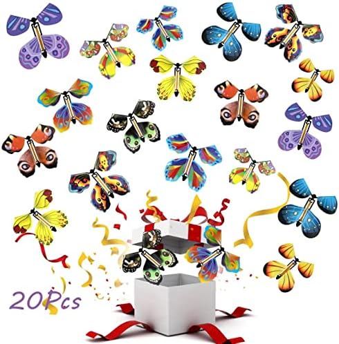 ECJWEI Летање Пеперутка, Flutter Флаери Пеперутки, Ветер Пеперутка За Деца Момчиња Девојки Божиќ Изненадување Подароци Порибување Полначи/Роденден