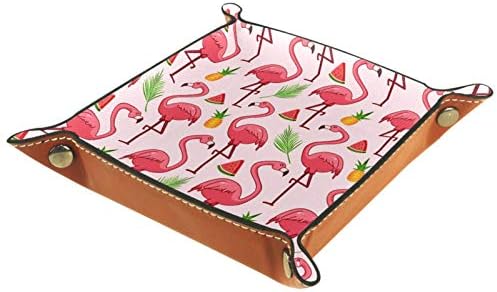 Lyetny Pink Flamingos ананас образец Организатор за чување на лента за чување на лента за складирање на десктоп фиока