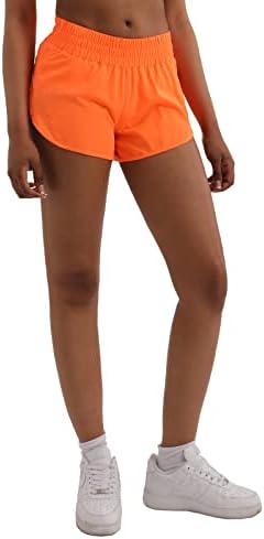 Аурефин атлетски шорцеви за жени, женски брз тренинг спортски активен патент за трчање со еластични и поштенски џебови