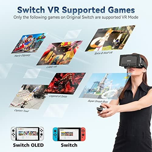 VR Слушалки Замена за Nintendo Прекинувач &засилувач; Nintendo Прекинувач OLED, VR Прекинувач Слушалки СО 3d Висока Дефиниција Виртуелна Реалност