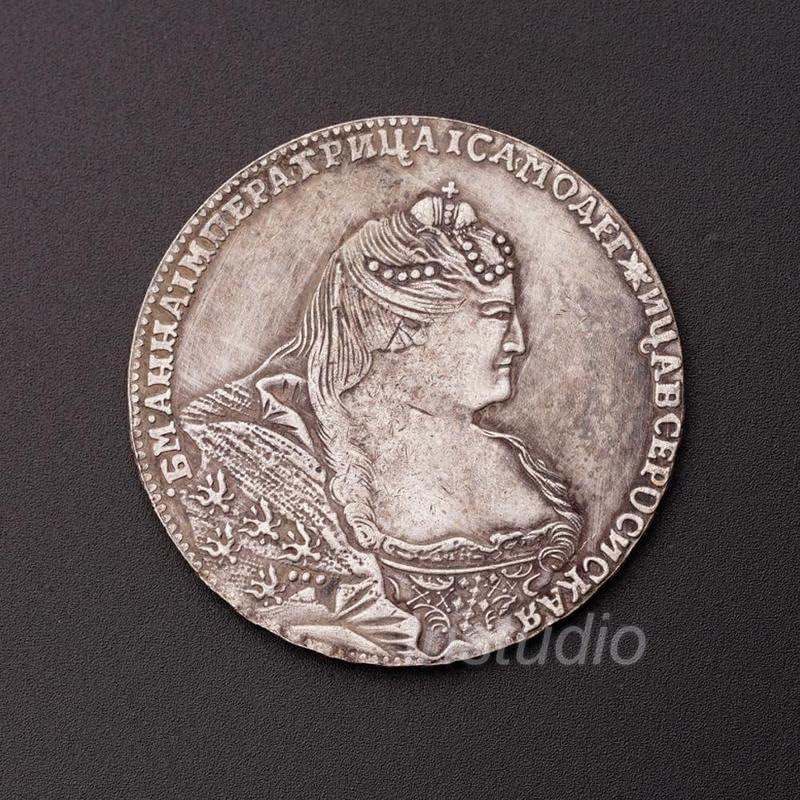 Антички Подароци руска 1737 Сребрена Монета На Кралицата Катерина ВТОРА Монета Ретро Домашен Мал Подарок