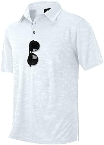 Зити голф Поло кошули за мажи со кратки ракави обични маички со маица со атлетски тениски кошула