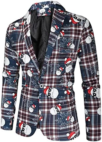 Акимпе мажи 2 парчиња облека за печатени костуми за Божиќ, врвови од јакна од 1 парчиња лапчиња + 1 парчиња долги панталони модни обични тенок сетови