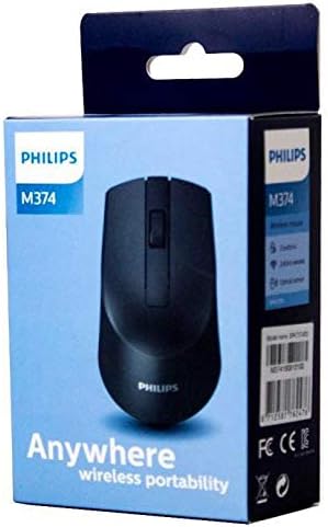 ФИЛИПС 3-Копче Безжичен Глушец | Opономски Оптички Глушец со Нано Приемник За Windows, MacOS, Xbox One, PS4 &засилувач; Повеќе - 250hz Гласање, 1600 DPI, USB Приклучок И Игра