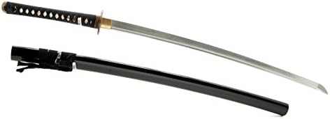 Рачно изработен меч - меч на самурај Катана, подготвена битка, фалсификувана рака, 1045 јаглероден челик, темперамент на топлина, полн танг,
