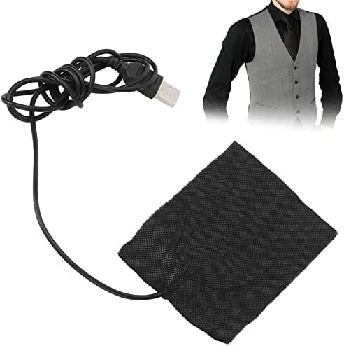 Електрична подлога за грејач на крпа, чувајте топло постојано загревање на лесна тежина USB подлога за греење на облеката за јакни за зимска