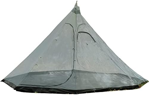 Внатрешна мрежа со дното на кадата за топол шатор Типи