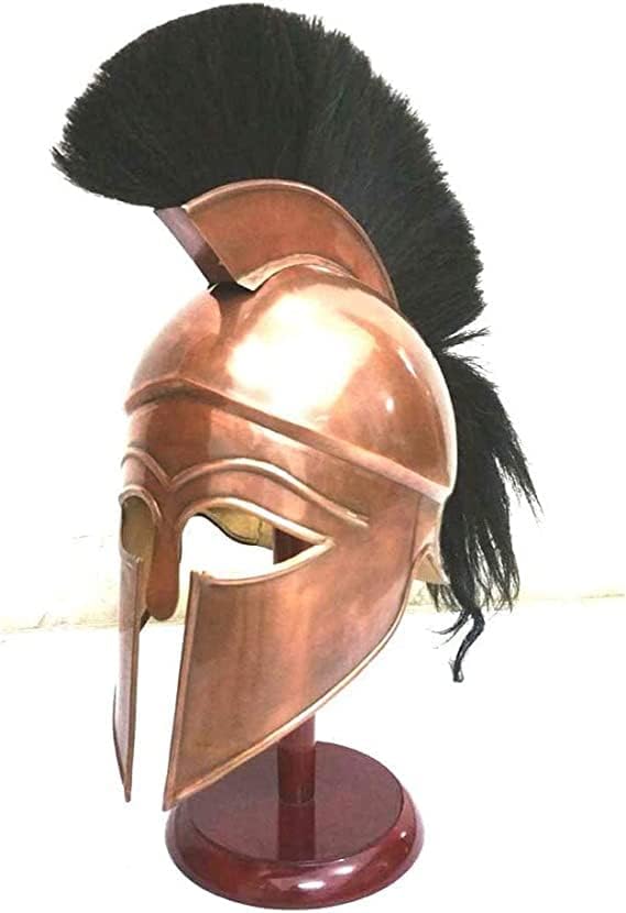 Меѓународен средновековен рачно изработен римски Спартански шлемот на Скијларк за возрасни со удобно вграден лагер за кожен флукс и прилагодлив Chinstrap | Врховен кв?
