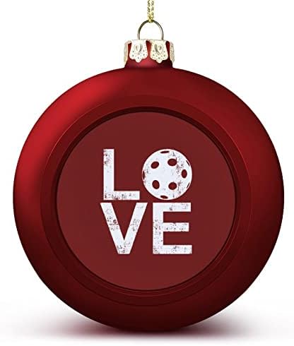 Nudquio сакам пикбол божиќни украси од топка дрво големи висечки топки за Божиќна забава декорација