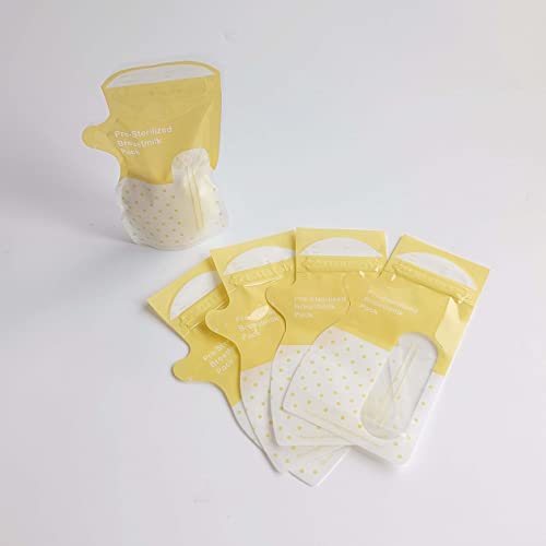 Симпатични кеси за складирање на дојка, густа пластика со капацитет од 7 мл или 200 мл, лежејте рамно складирање со самостојна способност