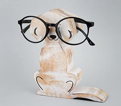 Ексимен Индија Божиќен подарок за парови дрвени држачи за очила за очила за читање на ноќнички застој за очила за очила за