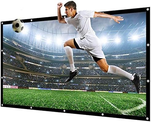 PBKINKM Projector Screen Protable Pantalla Proyector 60 100 120 инчи 16: 9, филмски екран за домашно кино театар