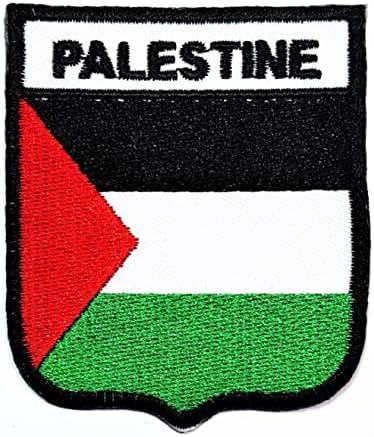 Кленплус 3 парчиња. 2. 6Х2, 3 ИНЧИ. Палестинско Знаме Закрпи Национално Знаме Земја Воена Тактичка Везена Апликација Железо