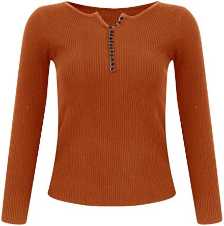 Копче за женски џемпер-елек V-врат со долги ракави плетени кошула од кошула со џемпери за џемпери, пролетни џемпери 2022