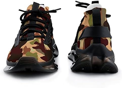 Mangетфдап машки патики композитни чевли дише и удобно камуфлажа за печатење чевли, погодни за модни чевли на отворено, црни 1,7