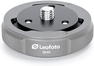 Leofoto Q60 Поврзувачка Плоча ЗА QS-60 Комплет За Брза Врска / 3/8 Завртка/Плоча За Брзо Ослободување Анти-Пресврт Дизајн