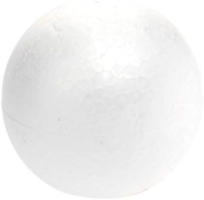 Besportble 10 парчиња Божиќна декорација моделирање занаетни полистирен топки тркалезни сфери 8 см
