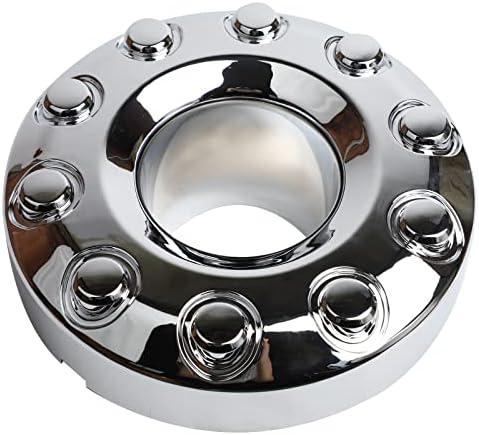 Cap Xundong Front Hub Cap за 19,5 тркала Центар Капчиња Chrome 10 LUG компатибилен за Ford F450 F550 2005- Super Duty 4WD замена OE# 5C3Z-1130-NA