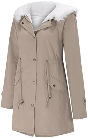 Худи јакна топло трендовски палто женски зимски јакна јакна со џеб тенок моден кардиган нејасна облека за руно руно