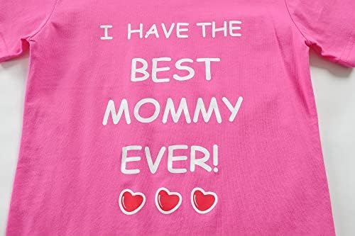 Мајчи за маица најдобра мама некогаш подароци, ги сакам мајка ми дете за момчиња Девојки Деца летни маички 2-8 години