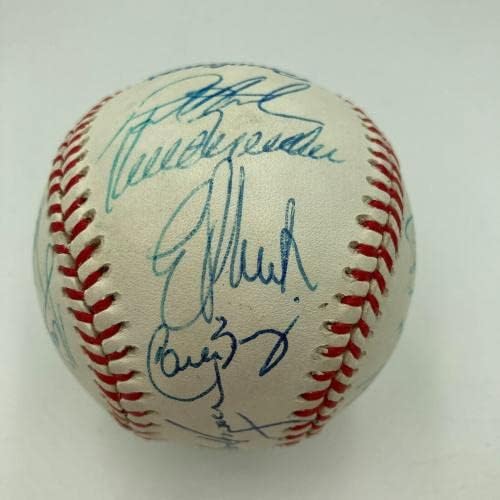 1996 Индијанците Од Кливленд Го Потпишаа Бејзболот Од Американската Лига Еди Мареј-Бејзбол Со Автограм